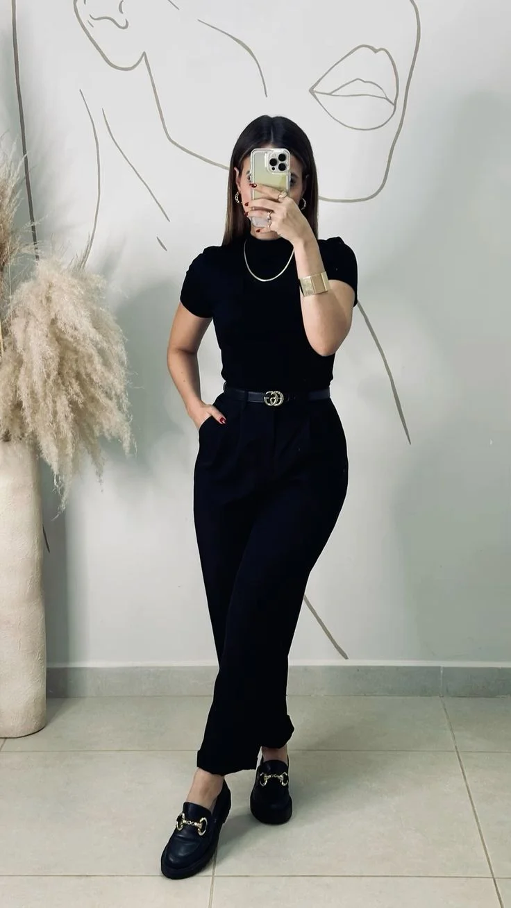 black pant outfit ideas