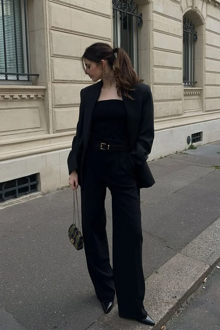 black pant outfit ideas