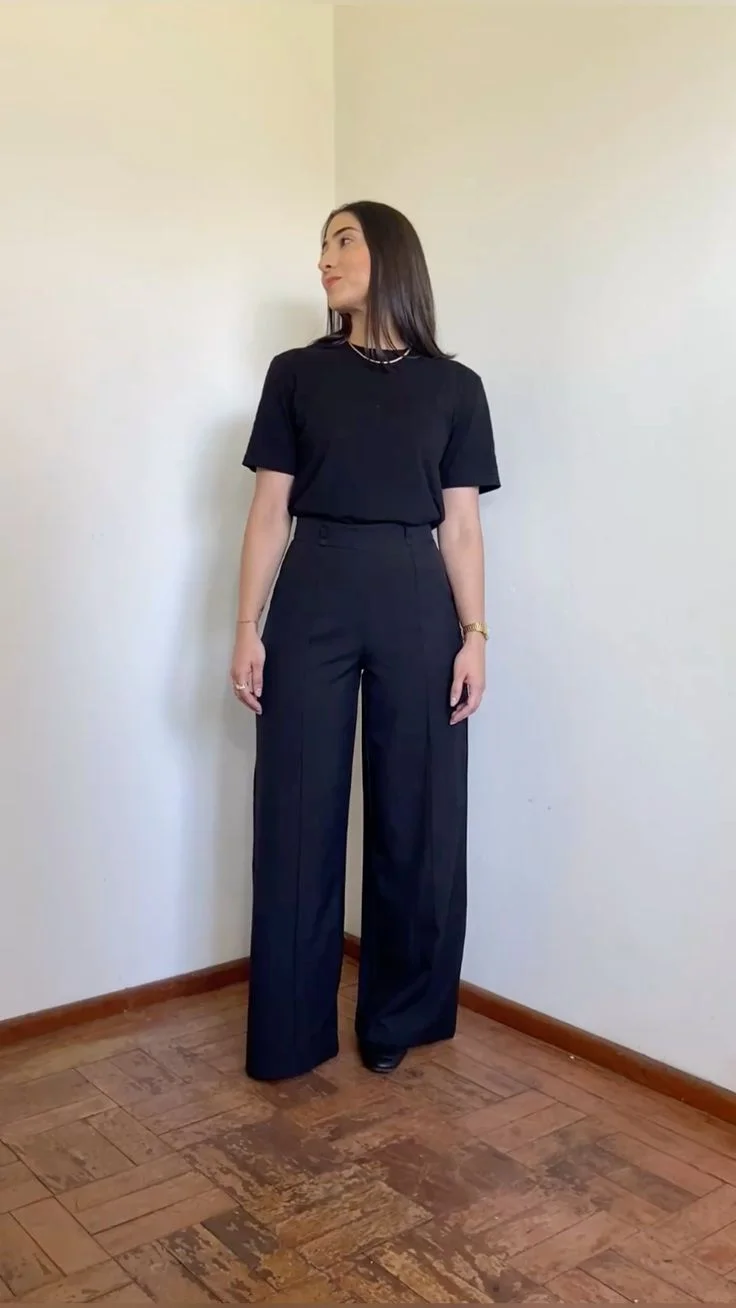 black pant outfit ideas