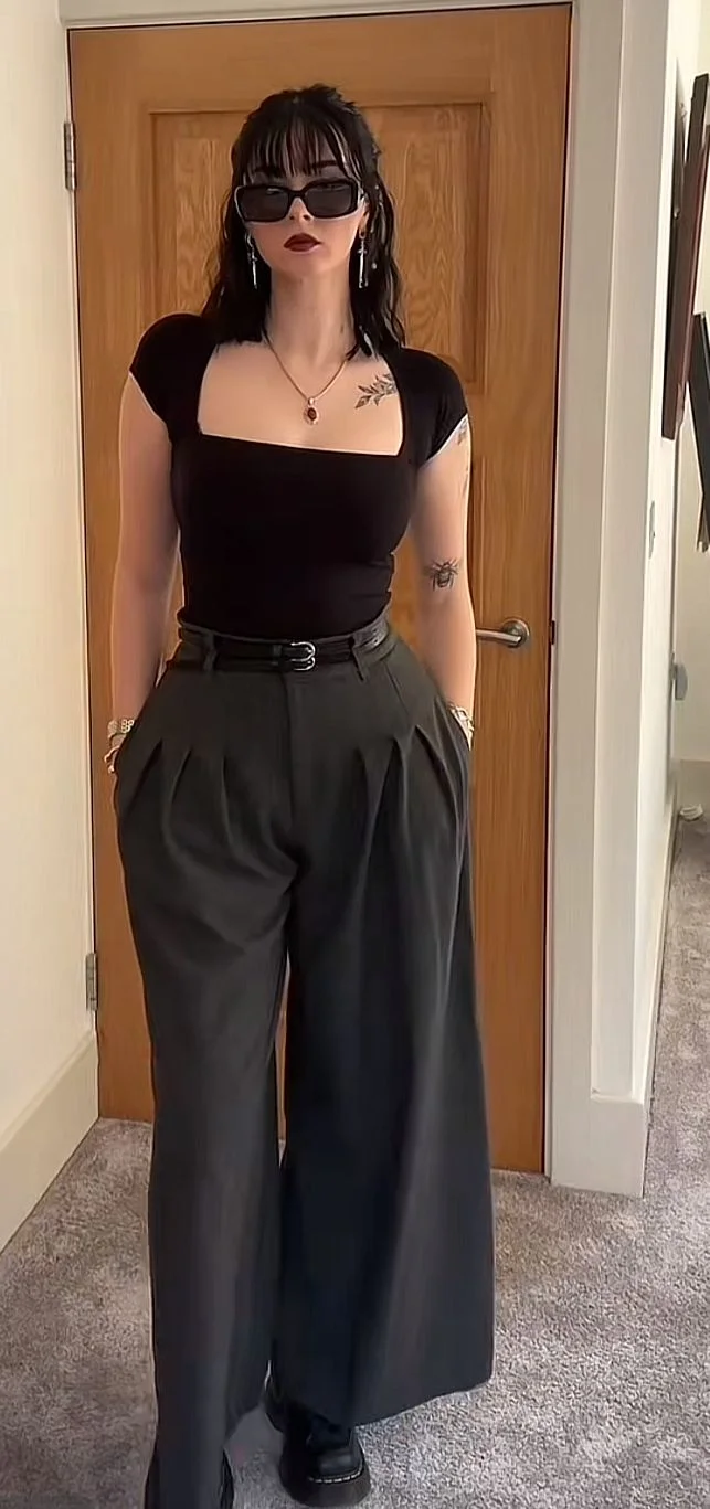 black pant outfit ideas