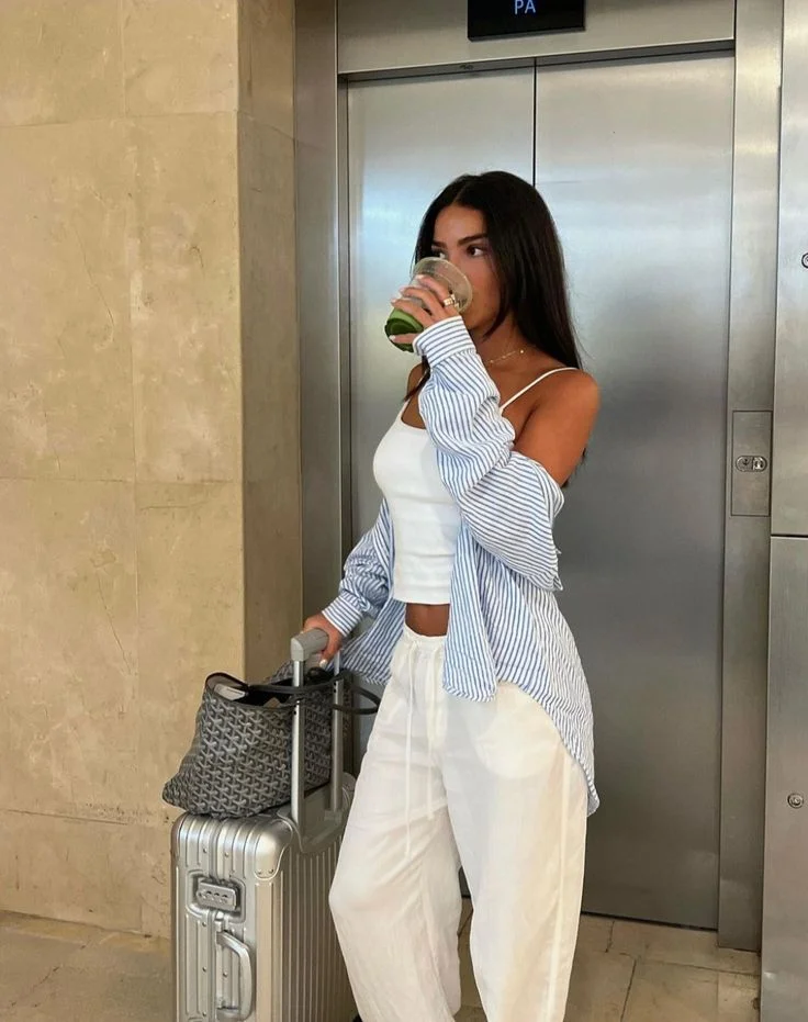 airport outfit summer