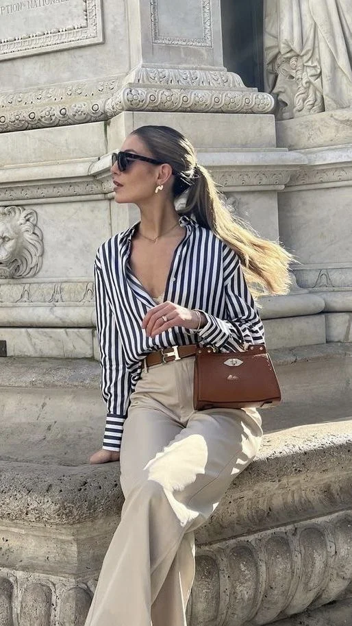 Beige pants outfit