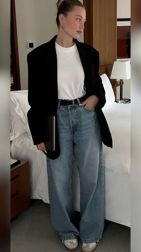 black blazer outfit