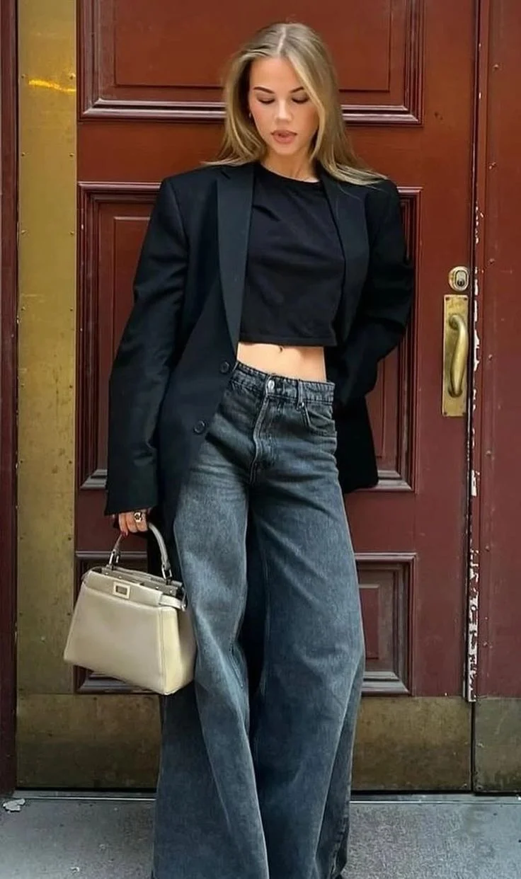 black blazer outfit