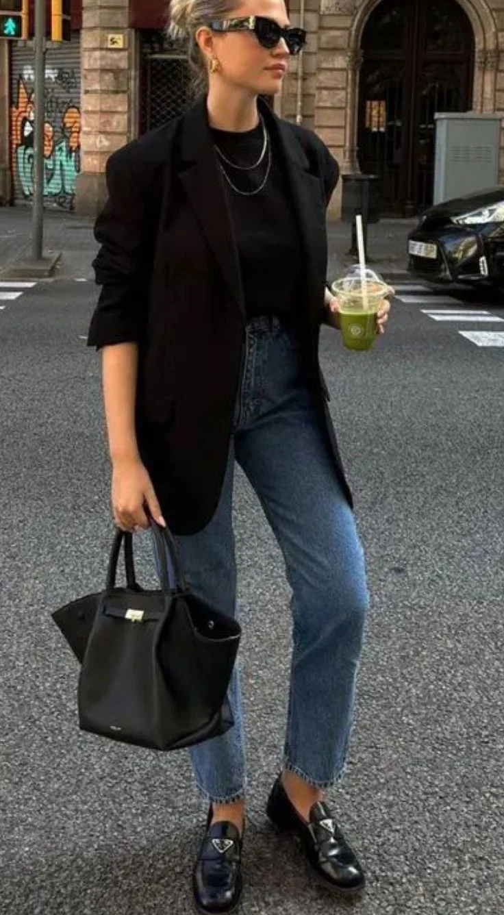 black blazer outfit
