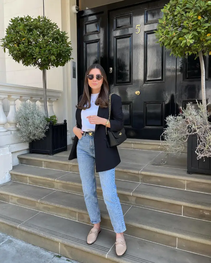 black blazer outfit