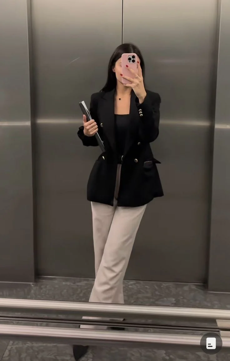 black blazer outfit
