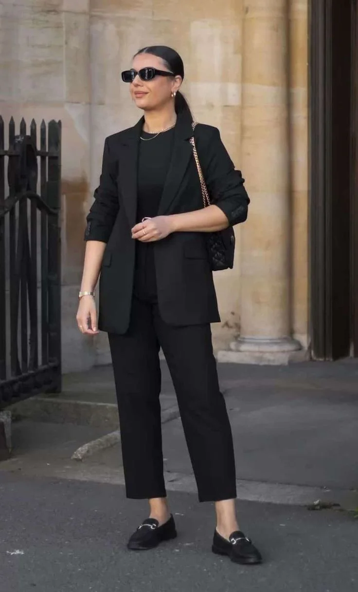 black blazer outfit