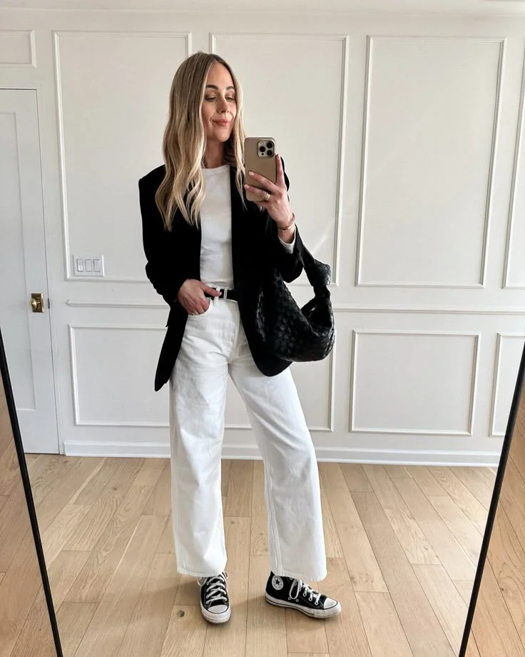 black blazer outfit