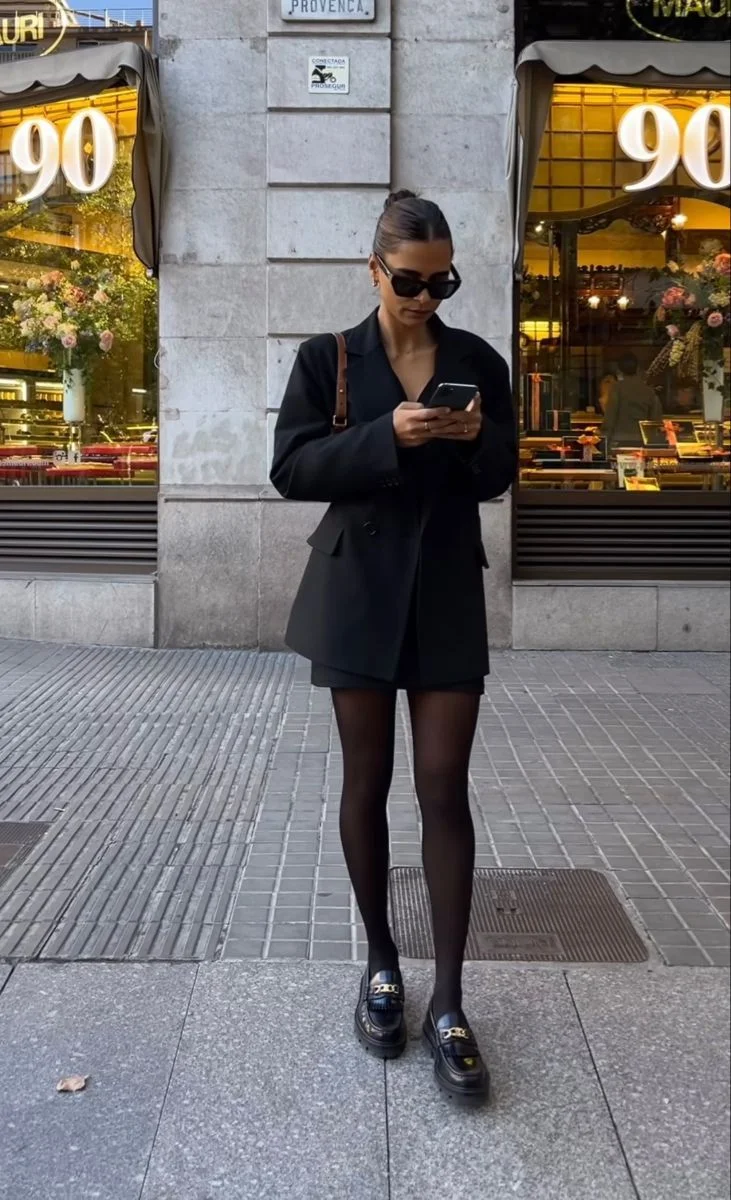 black blazer outfit