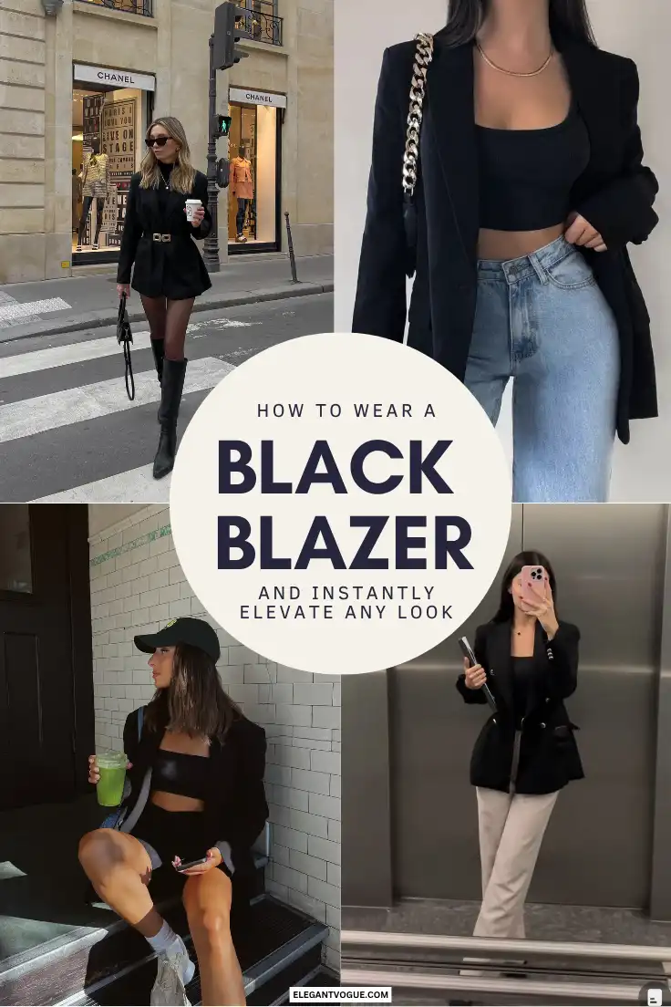black blazer outfit