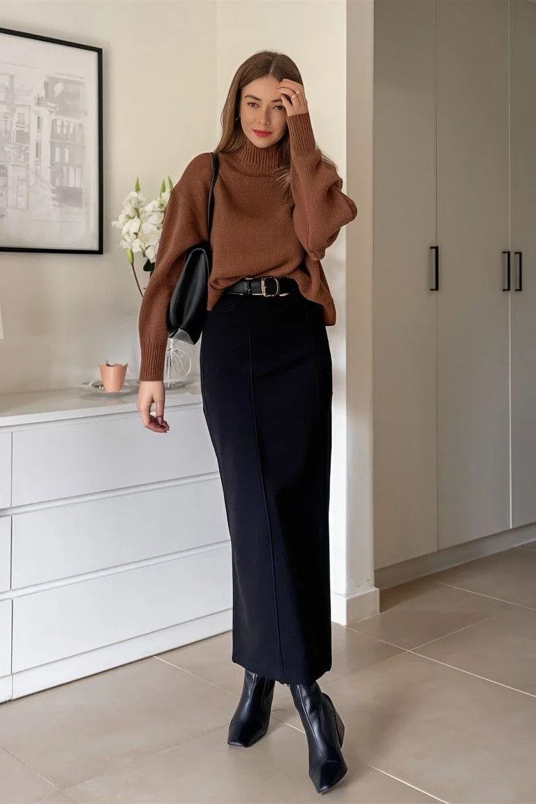 black-satin-skirt-outfit