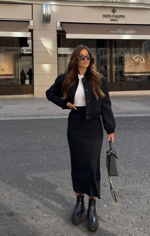 black-satin-skirt-outfit
