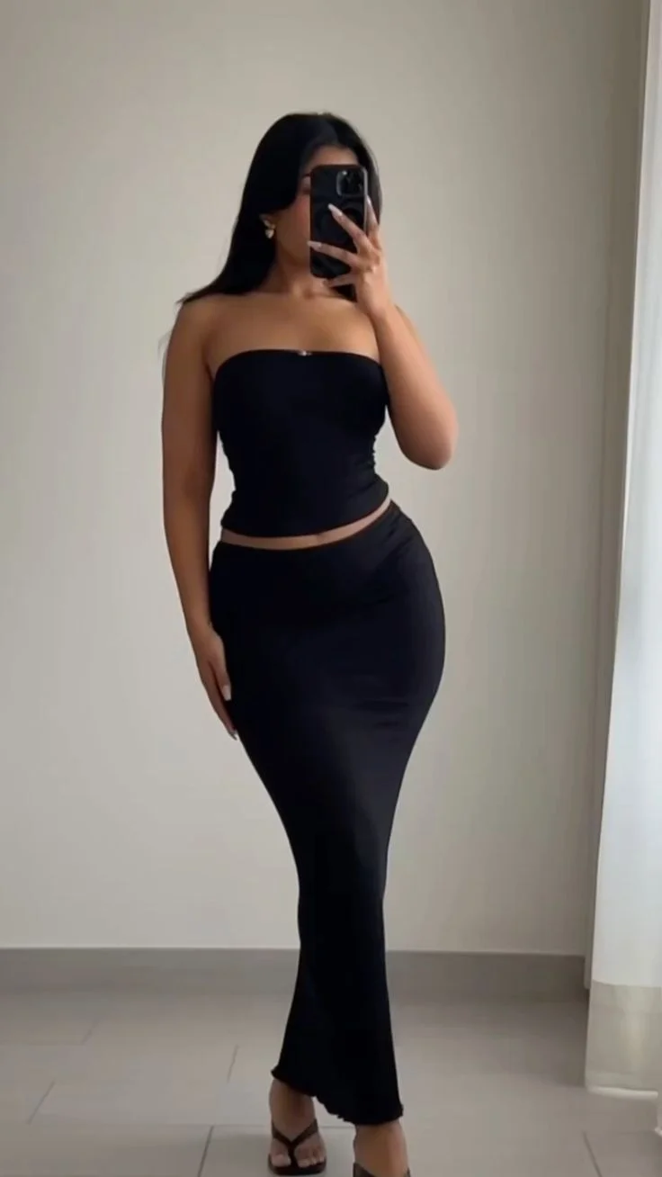Black tube top