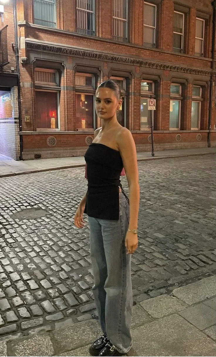 Black tube top