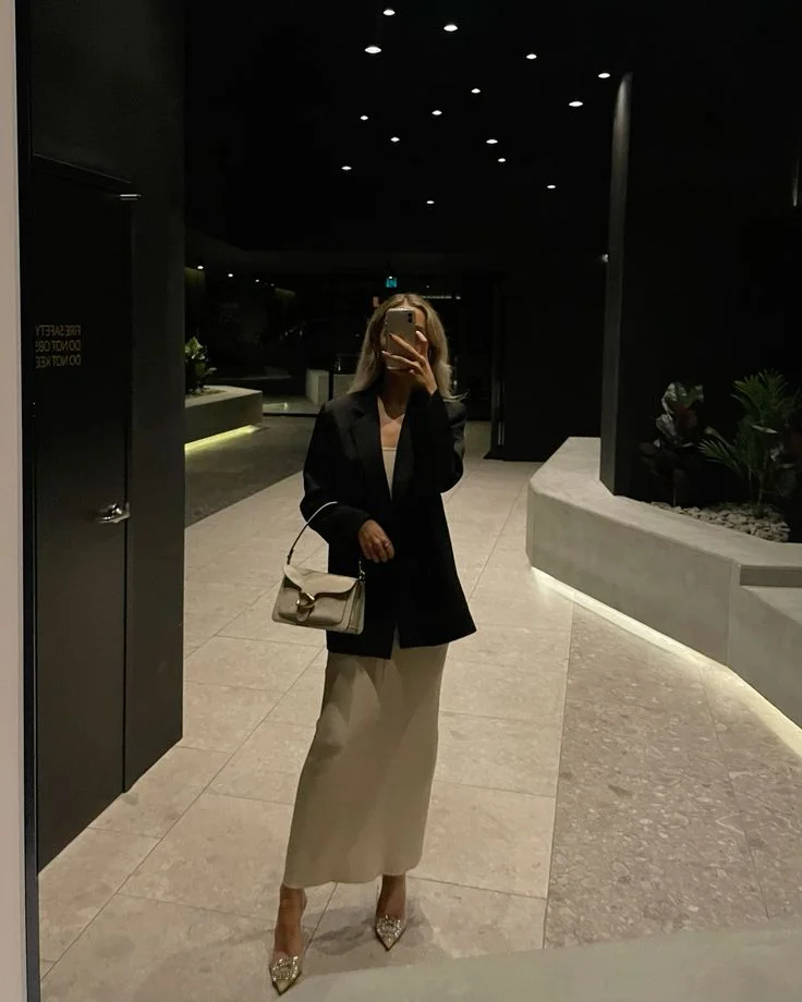 fall dinner date outfit