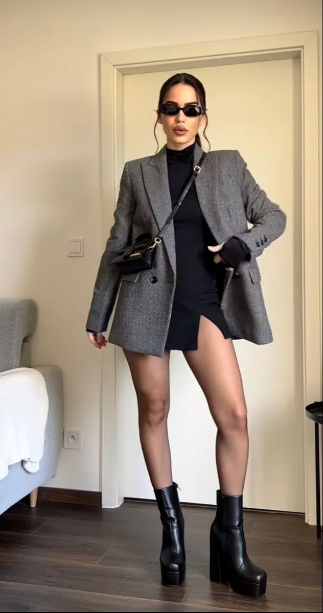 fall dinner date outfit