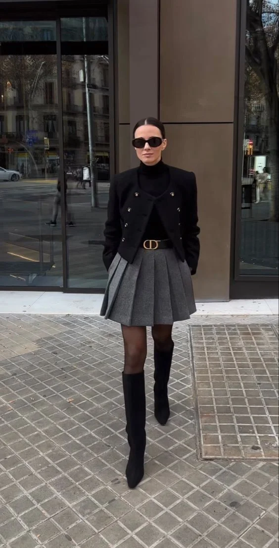 fall dinner date outfit