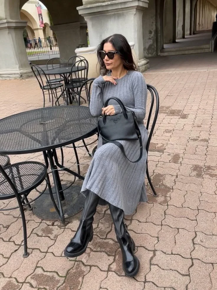 fall dinner date outfit