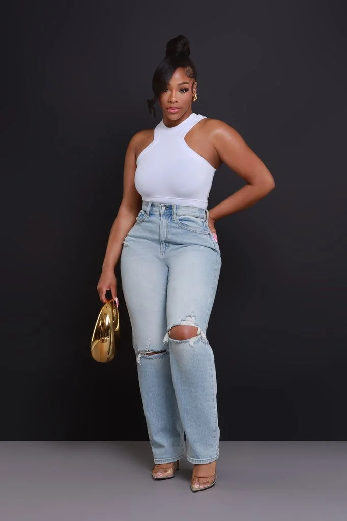 jeans and heels