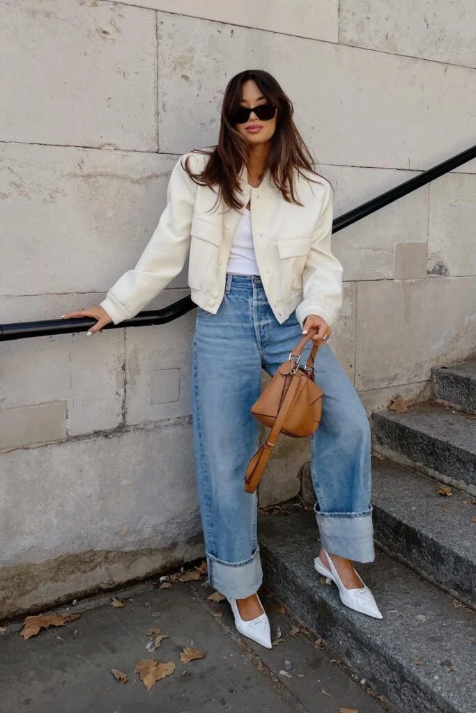 jeans and heels