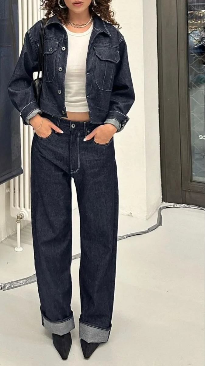 jeans and heels