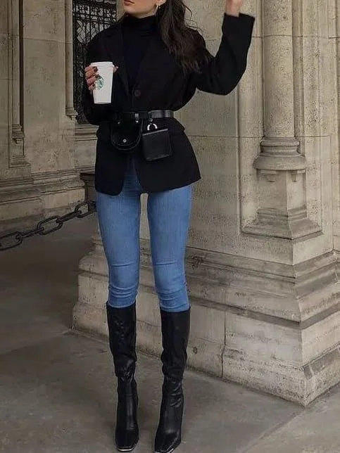 knee high boots outfit