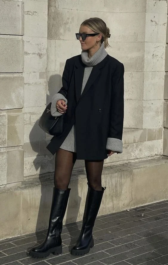 knee high boots outfit