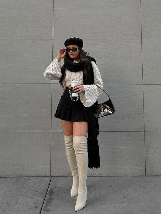 knee high boots outfit
