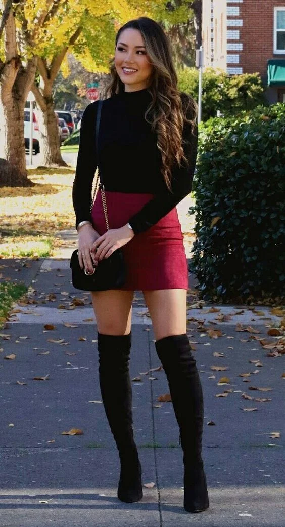 knee high boots outfit
