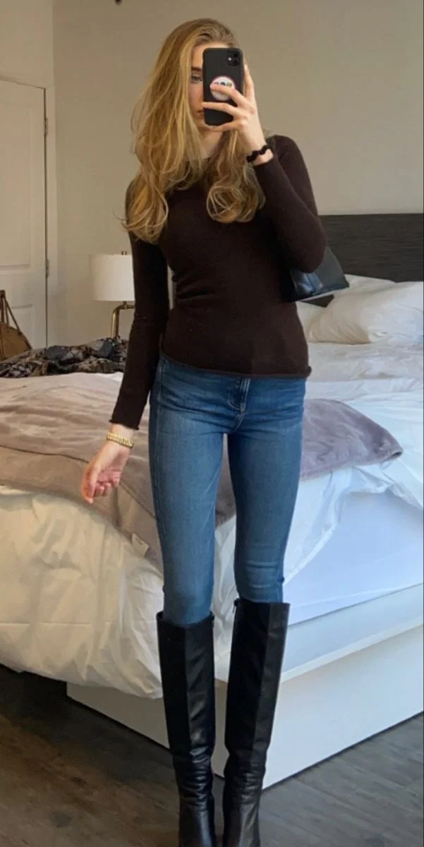 knee high boots outfit