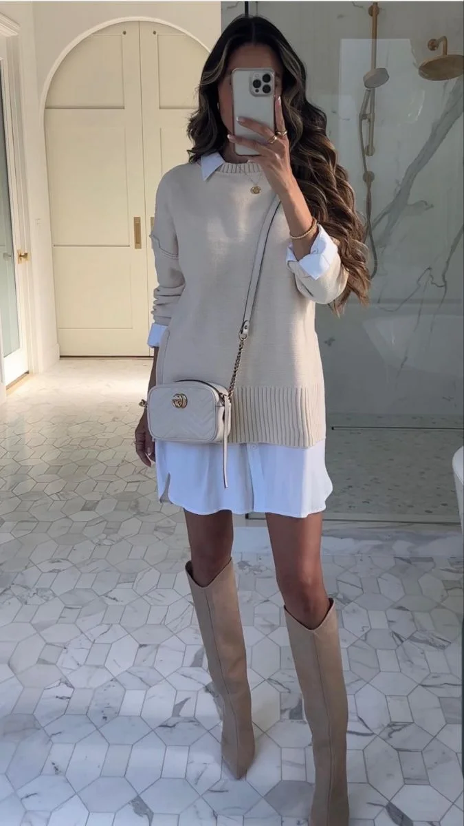knee high boots outfit