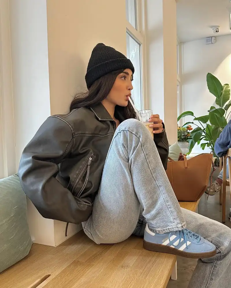 leather jacket outfit