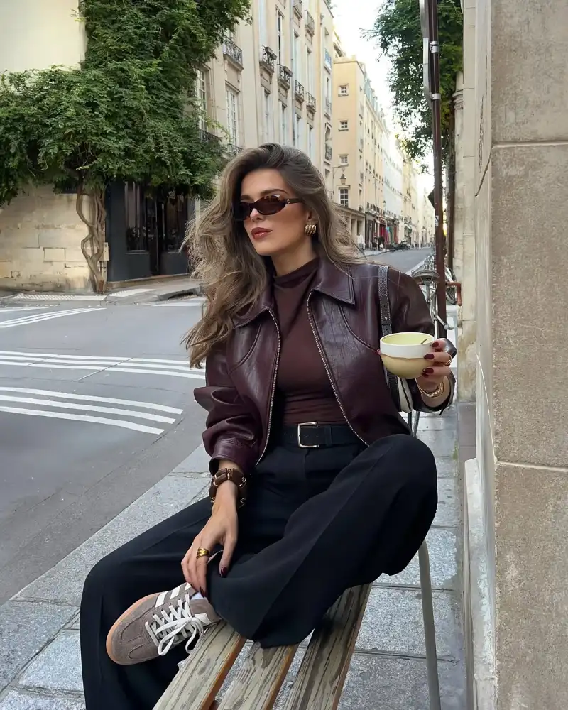 leather jacket outfit