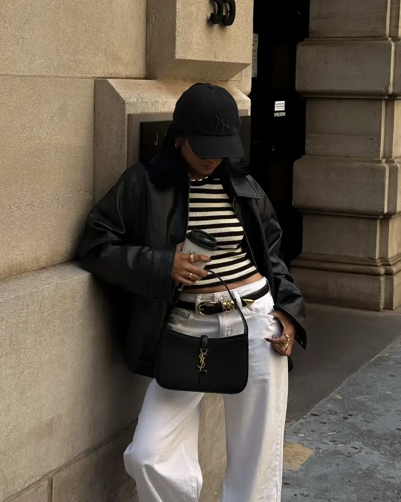 leather jacket outfit
