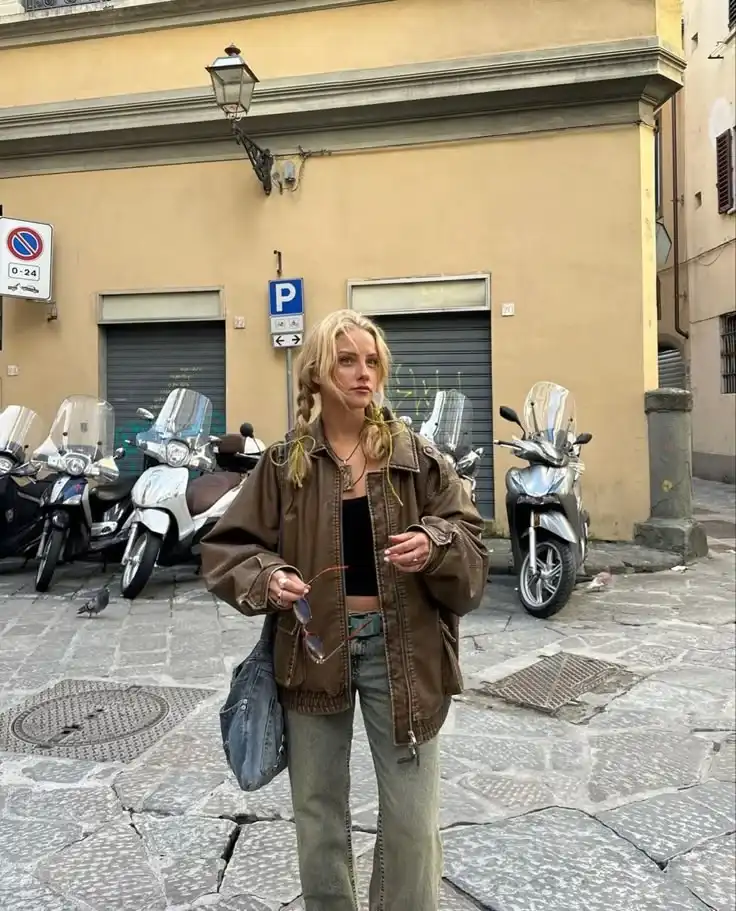 leather jacket outfit