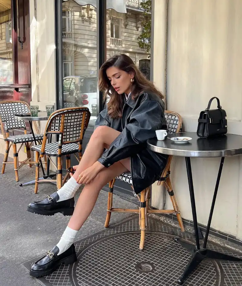 leather jacket outfit
