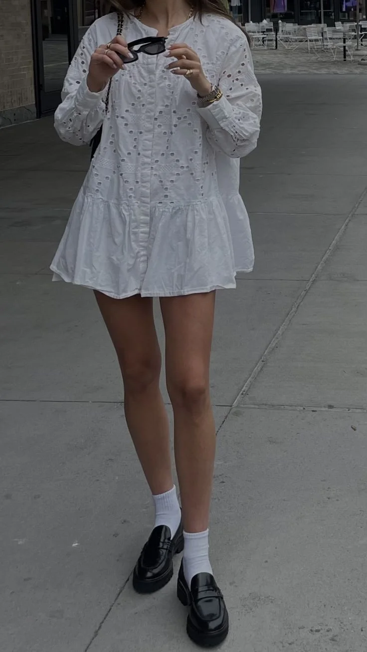 Loafers outfit summer