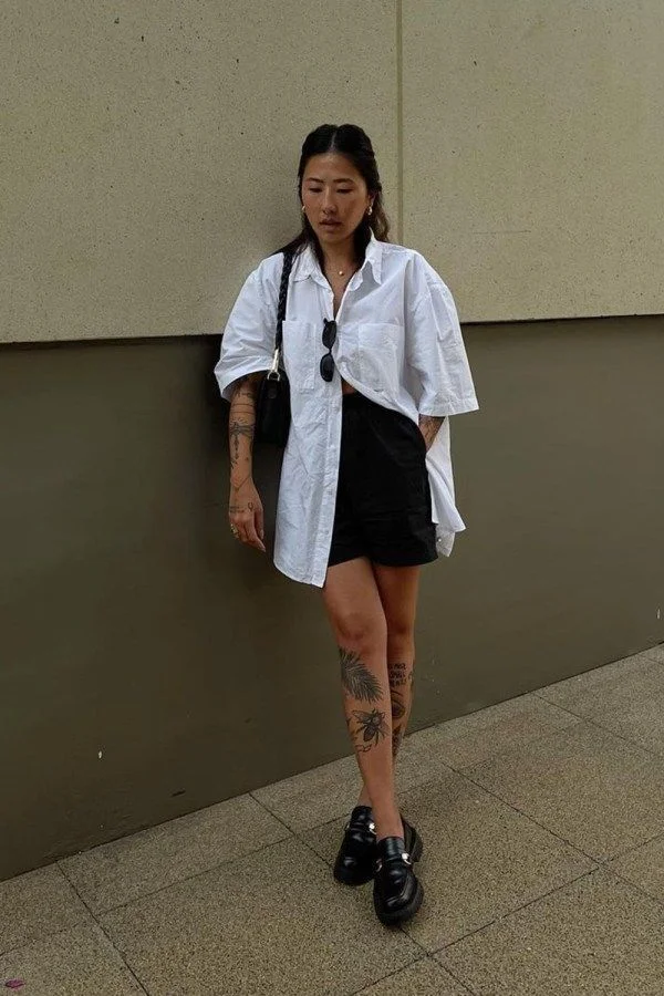 Loafers outfit summer