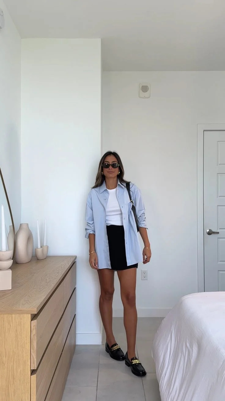Loafers outfit summer