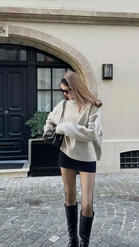 mini skirt outfit