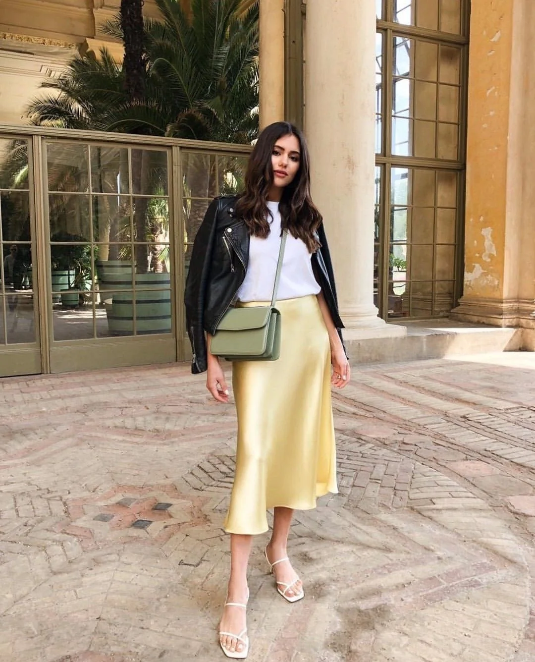 satin-skirt-outfit-ideas