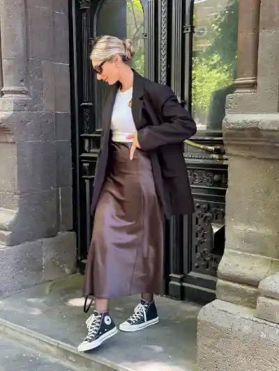 How to Style a Skirt With Sneakers and Still Look Chic, Not Confused