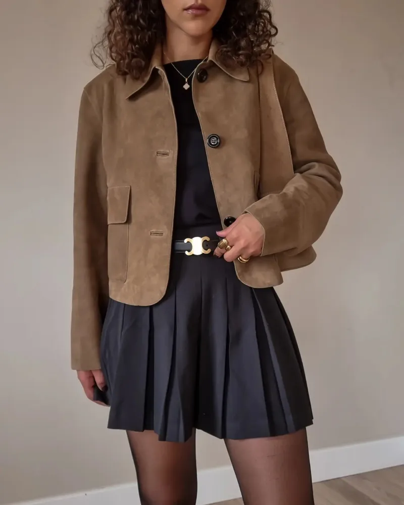 Suede Jacket Outfit Ideas