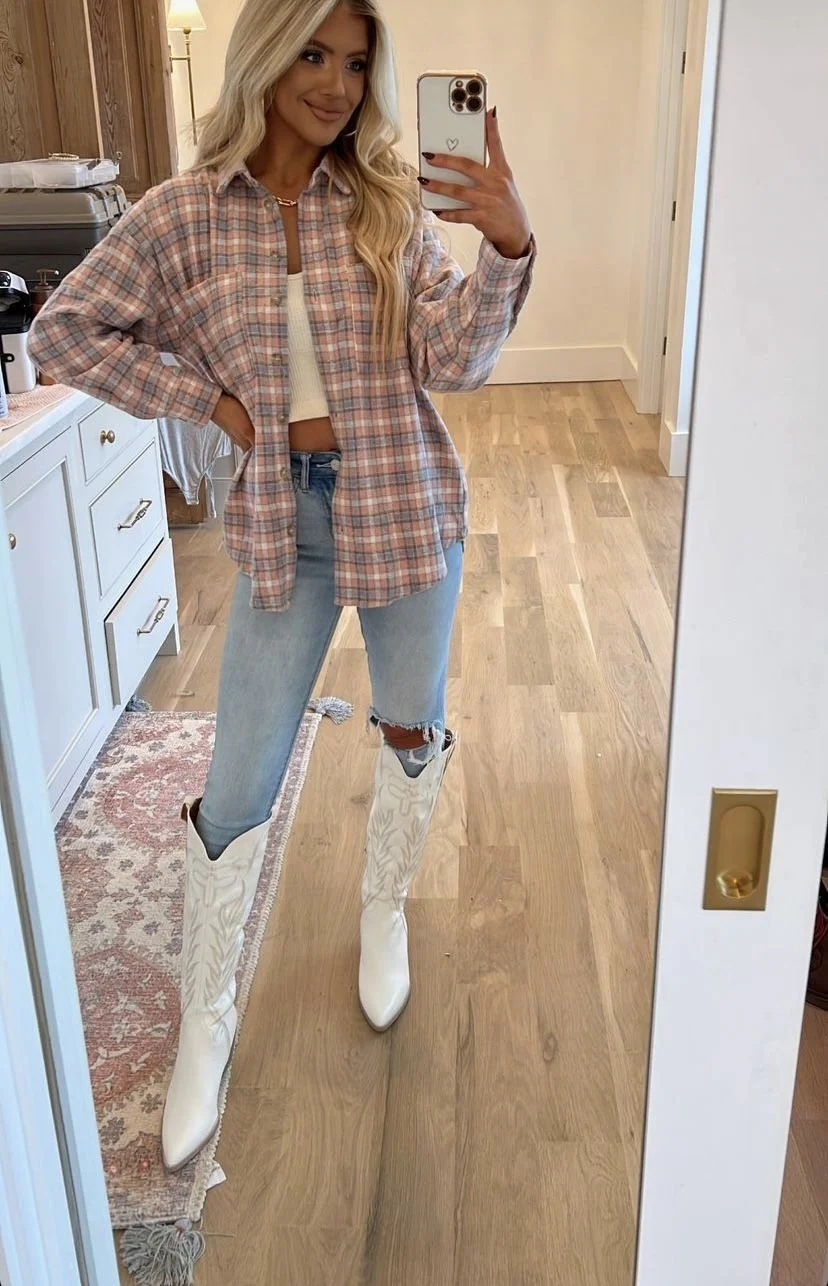 white cowgirl boots outfit