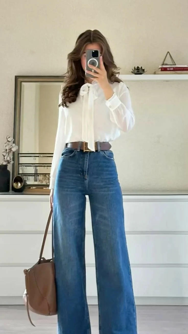white shirt outfit