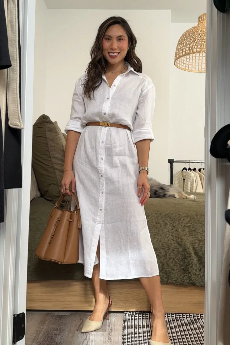 white shirt outfit