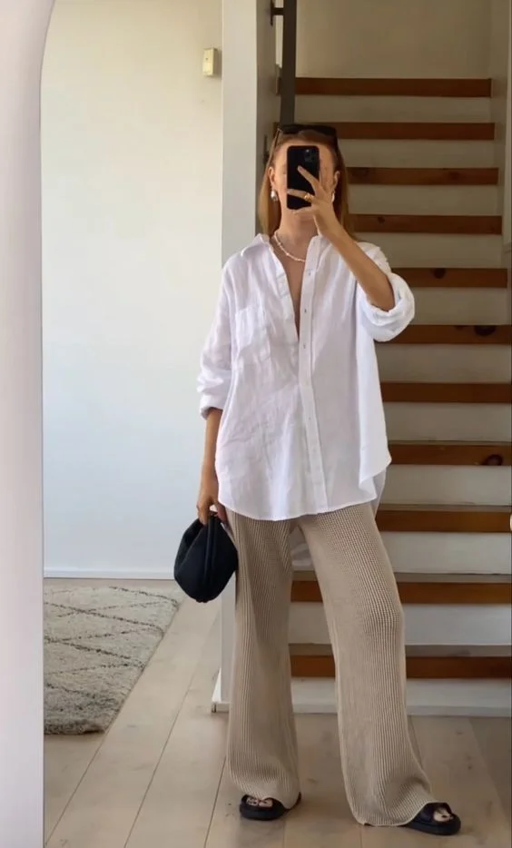 white shirt outfit