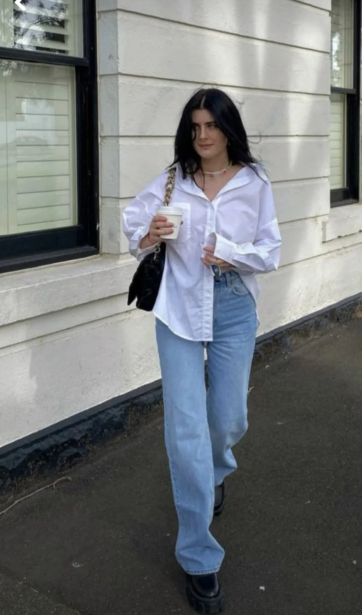 white shirt outfit