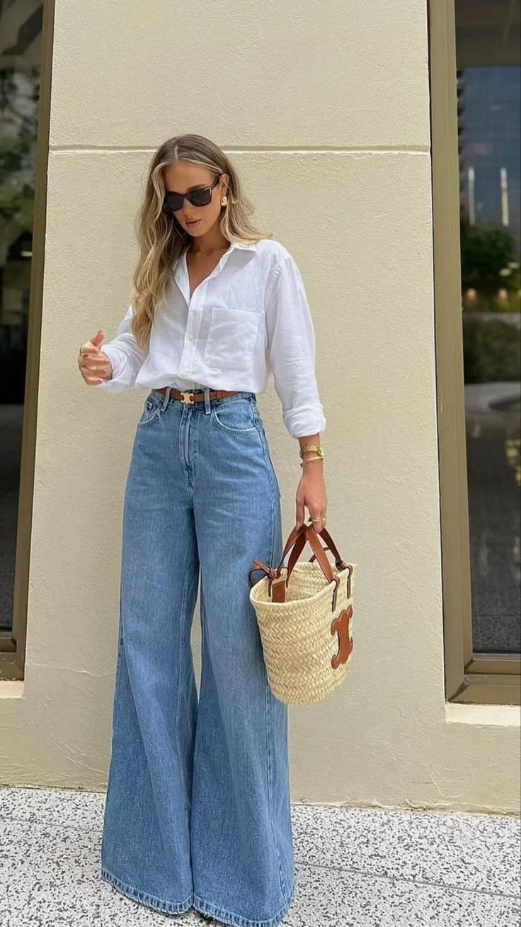 white shirt outfit